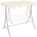  Ersatzdach für Hollywoodschaukel Creme 188/168x145/110 cm