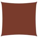  Sonnensegel Oxford-Gewebe Quadratisch 4x4 m Terrakotta-Rot