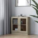  Vitrinenschrank Sonoma-Eiche 82,5x30,5x80 cm Holzwerkstoff