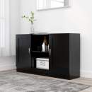  Sideboard Schwarz 120x30,5x70 cm Holzwerkstoff