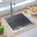  Handgemachte Einbauspüle mit Sieb Edelstahl