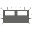  Pavillon-Seitenwand mit Fenstern 4x2 m Anthrazit