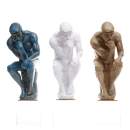 Stilvolle Skulptur Denker Statue abstrakte Figur handgeschnitzte Kunsthandwerk